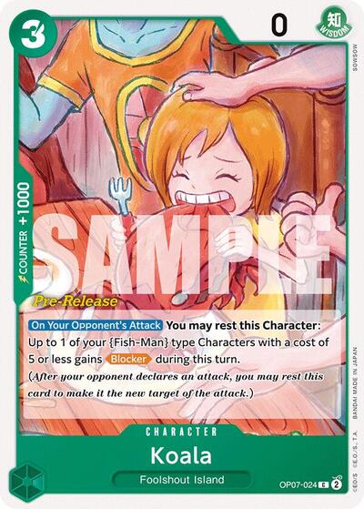 Koala #OP07-024 500 Years in the Future Pre-Release Cards
