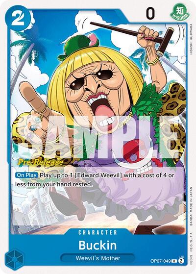 Buckin #OP07-049 500 Years in the Future Pre-Release Cards