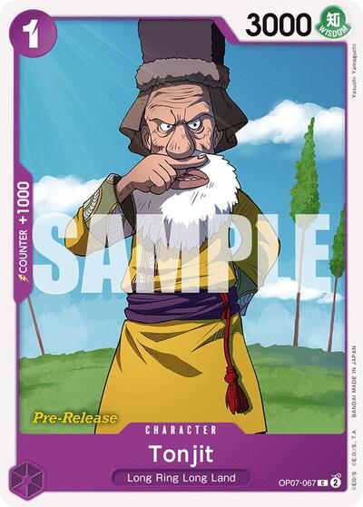 Tonjit #OP07-067 500 Years in the Future Pre-Release Cards