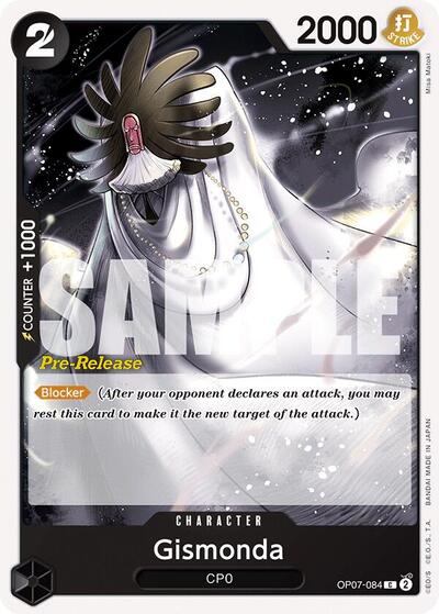Gismonda #OP07-084 500 Years in the Future Pre-Release Cards