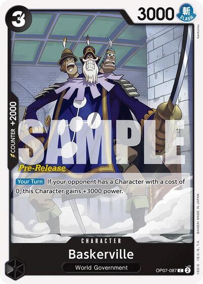 Baskerville #OP07-087 500 Years in the Future Pre-Release Cards