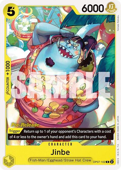 Jinbe #OP07-102 500 Years in the Future Pre-Release Cards