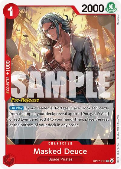 Masked Deuce #OP07-013 500 Years in the Future Pre-Release Cards