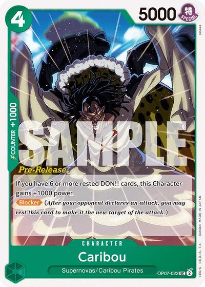 Caribou #OP07-023 500 Years in the Future Pre-Release Cards