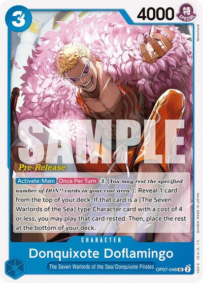 Donquixote Doflamingo #OP07-048 500 Years in the Future Pre-Release Cards