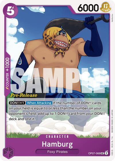 Hamburg #OP07-068 500 Years in the Future Pre-Release Cards
