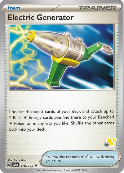 Electric Generator - Pikachu 32 #170 Battle Academy 2024