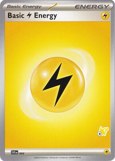 Basic Lightning Energy - Pikachu 4 #4 Battle Academy 2024