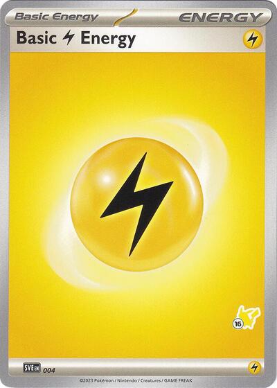 Basic Lightning Energy - Pikachu 16 #4 Battle Academy 2024