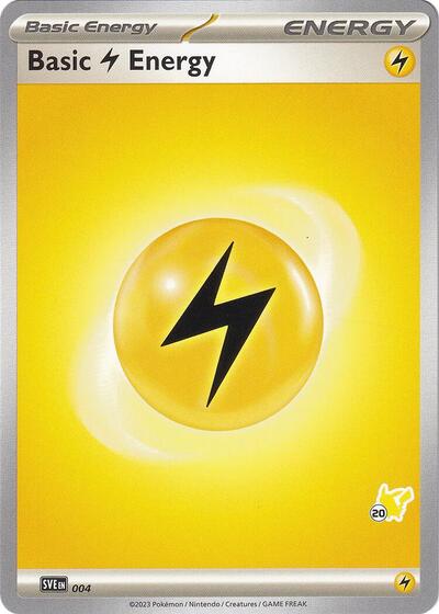 Basic Lightning Energy - Pikachu 20 #4 Battle Academy 2024