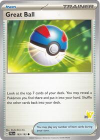 Great Ball - Pikachu 29 #183 Battle Academy 2024
