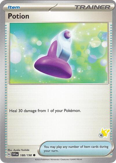 Potion - Pikachu 15 #188 Battle Academy 2024