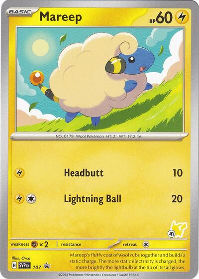 Mareep - Pikachu 41 #107 Battle Academy 2024