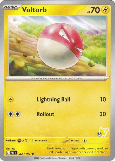 Voltorb - Pikachu 30 #66 Battle Academy 2024