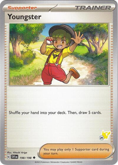 Youngster - Pikachu 21 #198 Battle Academy 2024