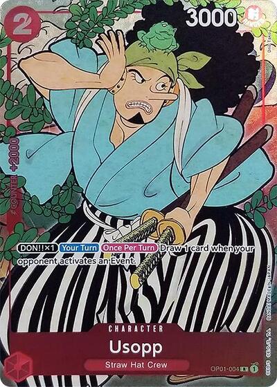 Usopp (English Version 1st Anniversary Set) #OP01-004 One Piece Promotion Cards
