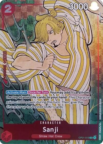 Sanji (English Version 1st Anniversary Set) #OP01-013 One Piece Promotion Cards