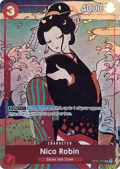 Nico Robin (English Version 1st Anniversary Set) #OP01-017 One Piece Promotion Cards