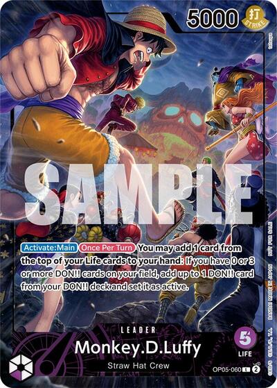 Monkey.D.Luffy (PSA Magazine) #OP05-060 One Piece Promotion Cards