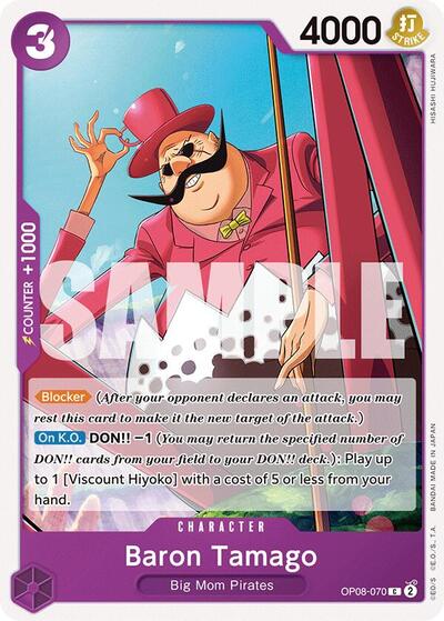 Baron Tamago #OP08-070 Two Legends