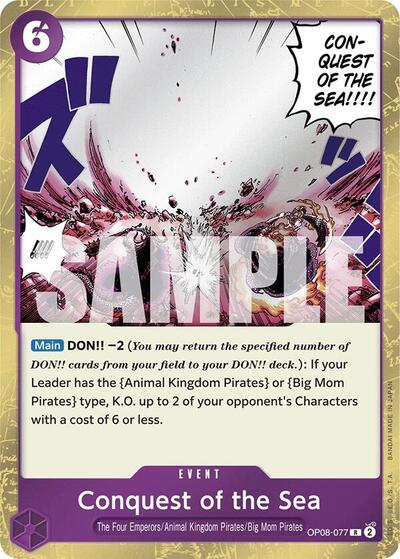 Conquest of the Sea #OP08-077 Two Legends