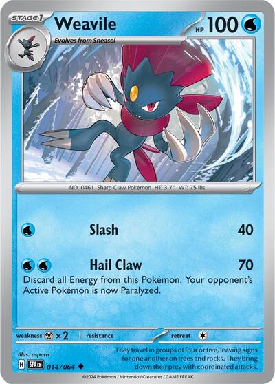 Weavile #14 Shrouded Fable