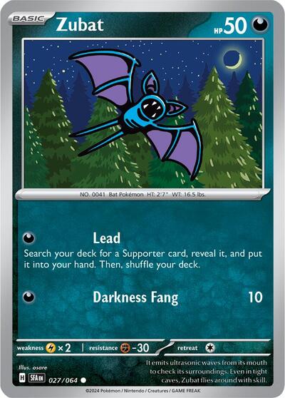 Zubat #27 Shrouded Fable