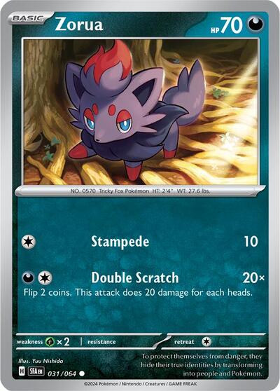 Zorua #31 Shrouded Fable