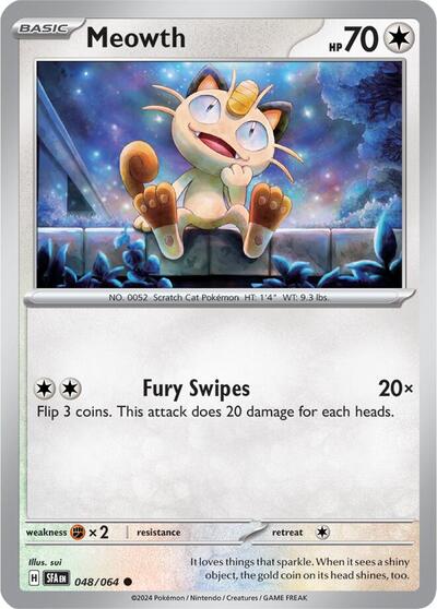 Meowth #48 Shrouded Fable
