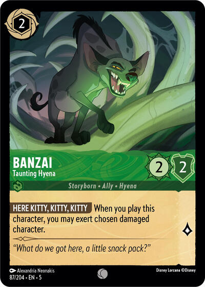 Banzai - Taunting Hyena #87 Shimmering Skies