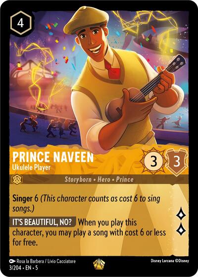 Prince Naveen - Ukulele Player #3 Shimmering Skies