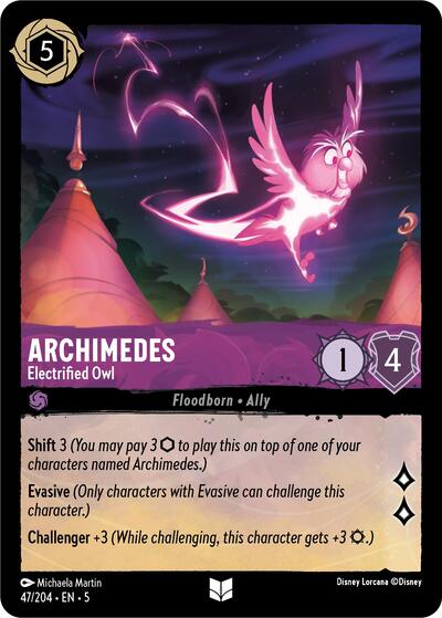 Archimedes - Electrified Owl #47 Shimmering Skies