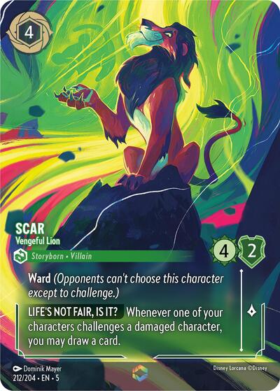 Scar - Vengeful Lion (Enchanted) #212 Shimmering Skies
