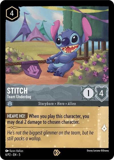 Stitch - Team Underdog #6 Disney Lorcana Promo Cards