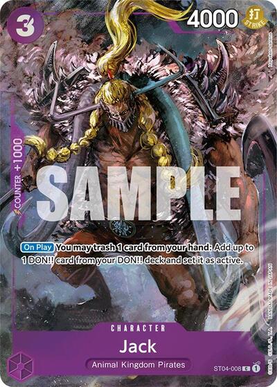 Jack (Premium Card Collection -BANDAI CARD GAMES Fest. 23-24 Edition-) #ST04-008 One Piece Promotion Cards