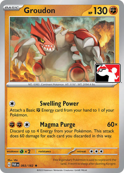 Groudon #93 Prize Pack Series Cards