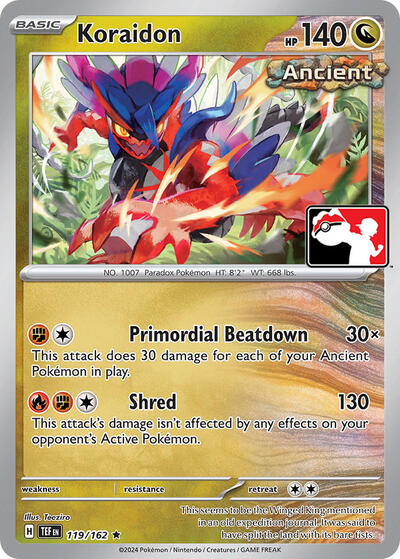 Koraidon Prize Pack Series Cards #119
