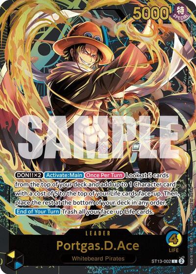Portgas.D.Ace (Premium Card Collection -Leader Collection-) #ST13-002 One Piece Promotion Cards