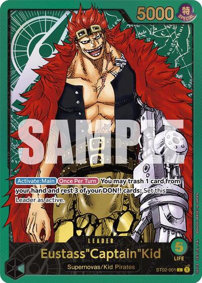 Eustass"Captain"Kid (Premium Card Collection -Leader Collection-) #ST02-001 One Piece Promotion Cards