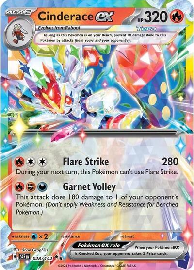 Cinderace ex #28 Stellar Crown