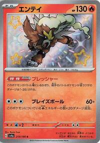Entei #213 Shiny Treasure ex (Japanese)