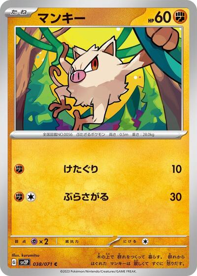 Mankey #38 Snow Hazard (Japanese)
