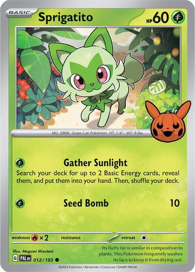Sprigatito #12 Trick or Trade BOOster Bundle 2024