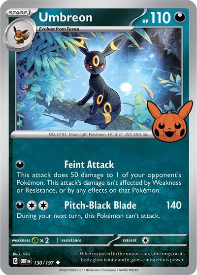 Umbreon #130 Trick or Trade BOOster Bundle 2024