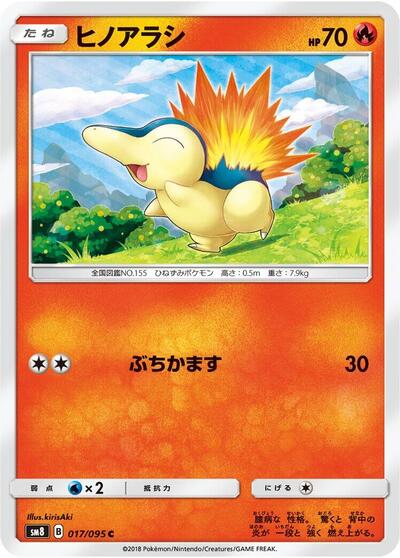 Cyndaquil #17 Super-Burst Impact (Japanese)