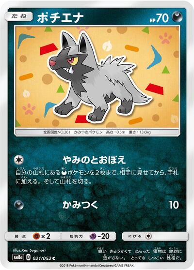 Poochyena #21 Dark Order (Japanese)