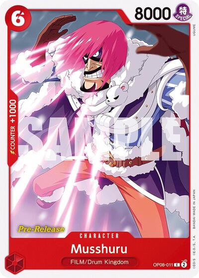 Musshuru #OP08-011 Two Legends Pre-Release Cards