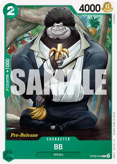 BB #OP08-035 Two Legends Pre-Release Cards