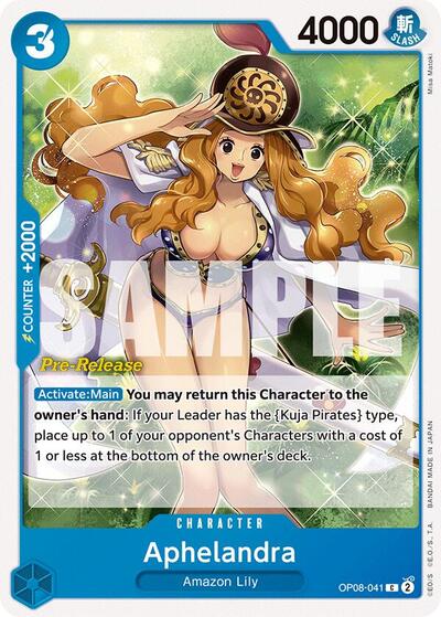 Aphelandra #OP08-041 Two Legends Pre-Release Cards