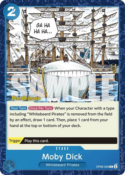 Moby Dick #OP08-056 Two Legends Pre-Release Cards